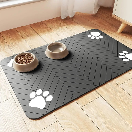 Waterproof Pet Feeding Mat – Non-Slip & Quick-Dry for Dogs & Cats