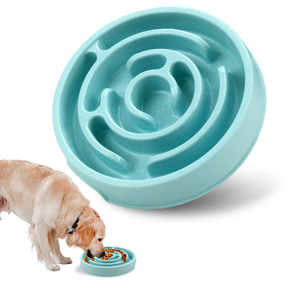 Anti-Gulp Slow Feeder Bowl – Non-Slip Water & Food Dish for Dogs & Cats