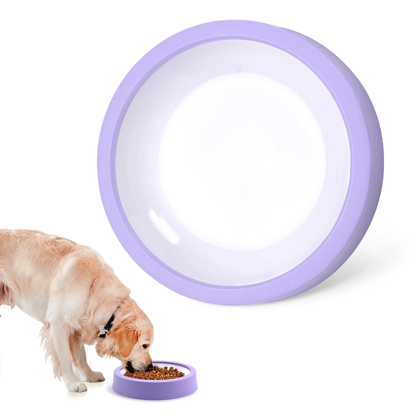 Anti-Gulp Slow Feeder Bowl – Non-Slip Water & Food Dish for Dogs & Cats